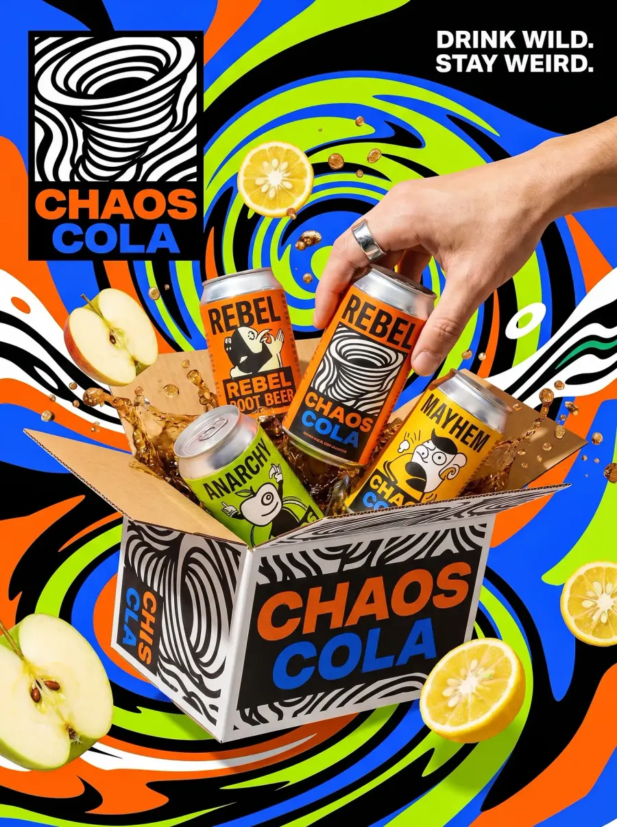 Chaos Cola — Beverage Branding